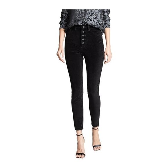 DL1961 Chrissy Ankle-Ultra High Rise Velvet Skinny Lost Womens Size 26 - Picture 1 of 15